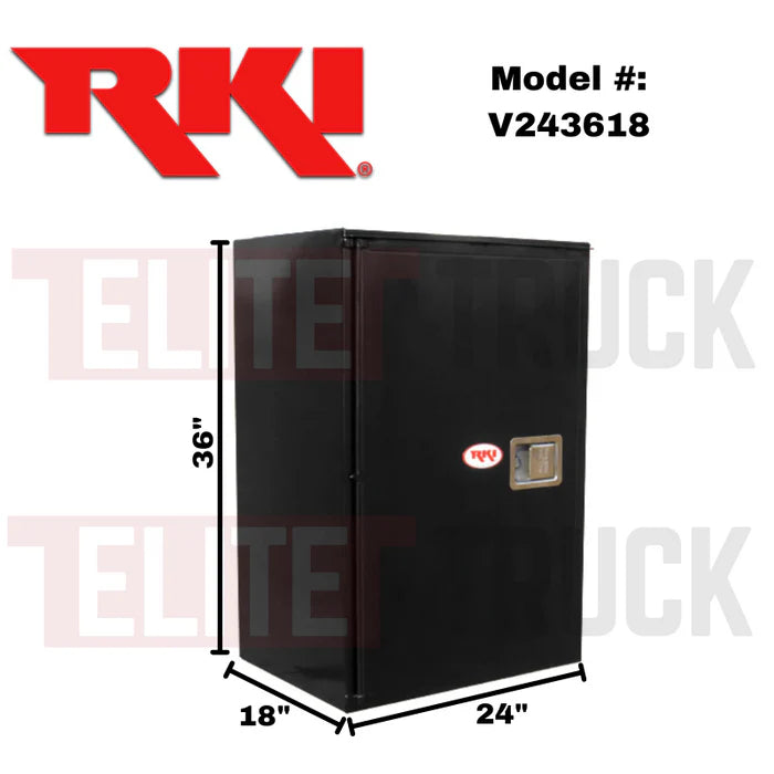 STEEL VERTICAL BOX 24X36X18 BLK