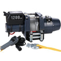 ~(56 lbs. 19X15X8)~ Hoist 1200 LB 12vDC wire rope