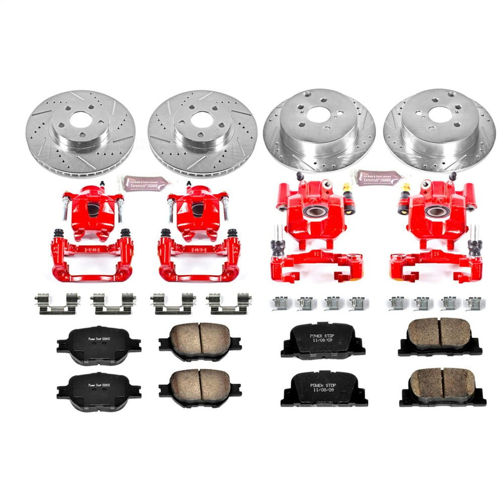 Power Stop 05-10 Scion tC Front & Rear Z23 Evolution Sport Brake Kit w/Calipers