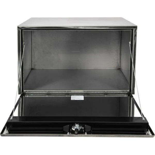 SS UNDERBODY TOOLBOX W/POLISHED SS DOORS 18 * 18 * 36