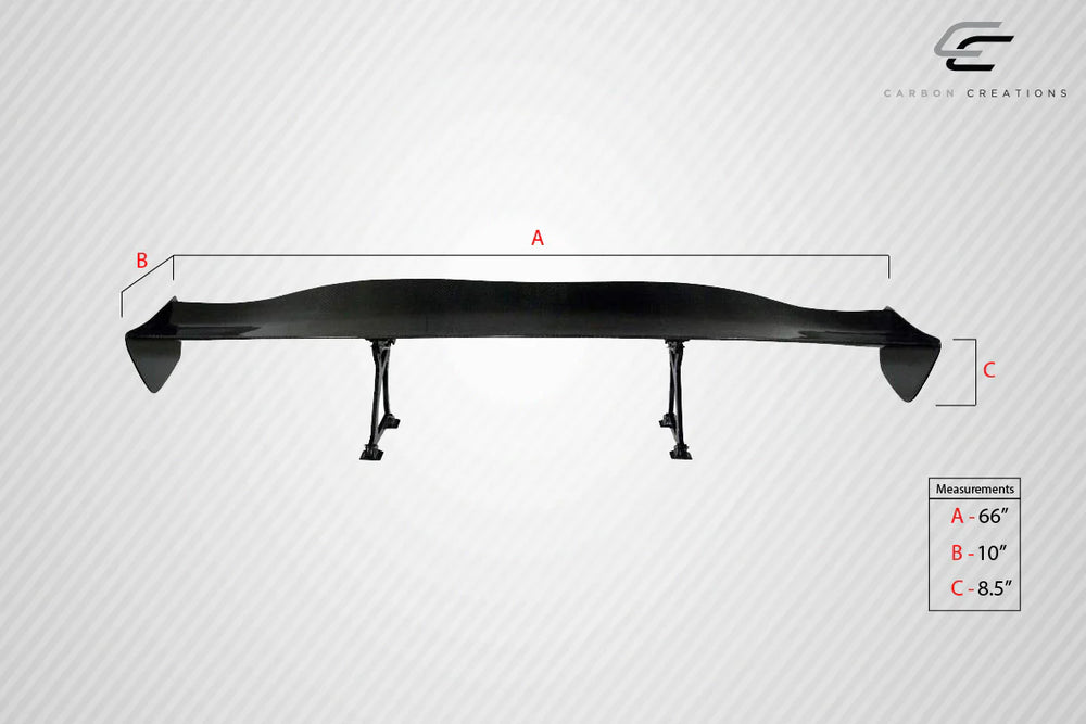 Universal Carbon Creations GT Concept Wing Trunk Lid Spoiler - 1 Piece