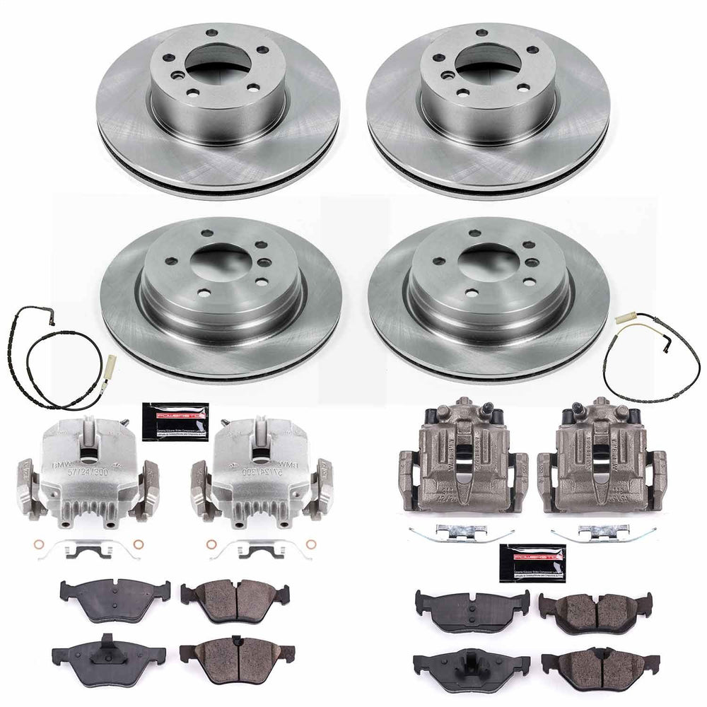 Power Stop 2007 BMW 328xi Front & Rear Autospecialty Brake Kit w/Calipers