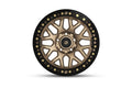 Baja Built Lite Brite Outlaw 17x9 5x5 -38mm 3.5 Offset Satin Gold Finish Matte Black Beadlock Ring For Jeep JK JL JT