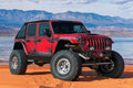 Baja Built Lite Brite Outlaw 17x9 8x6.5 -0mm 5 Offset Satin Graphite Finish Matte Black Beadlock Ring For Jeep JK JL JT