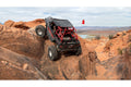 Baja Built Lite Brite Outlaw 17x9 8x6.5 -0mm 5 Offset Satin Graphite Finish Matte Black Beadlock Ring For Jeep JK JL JT
