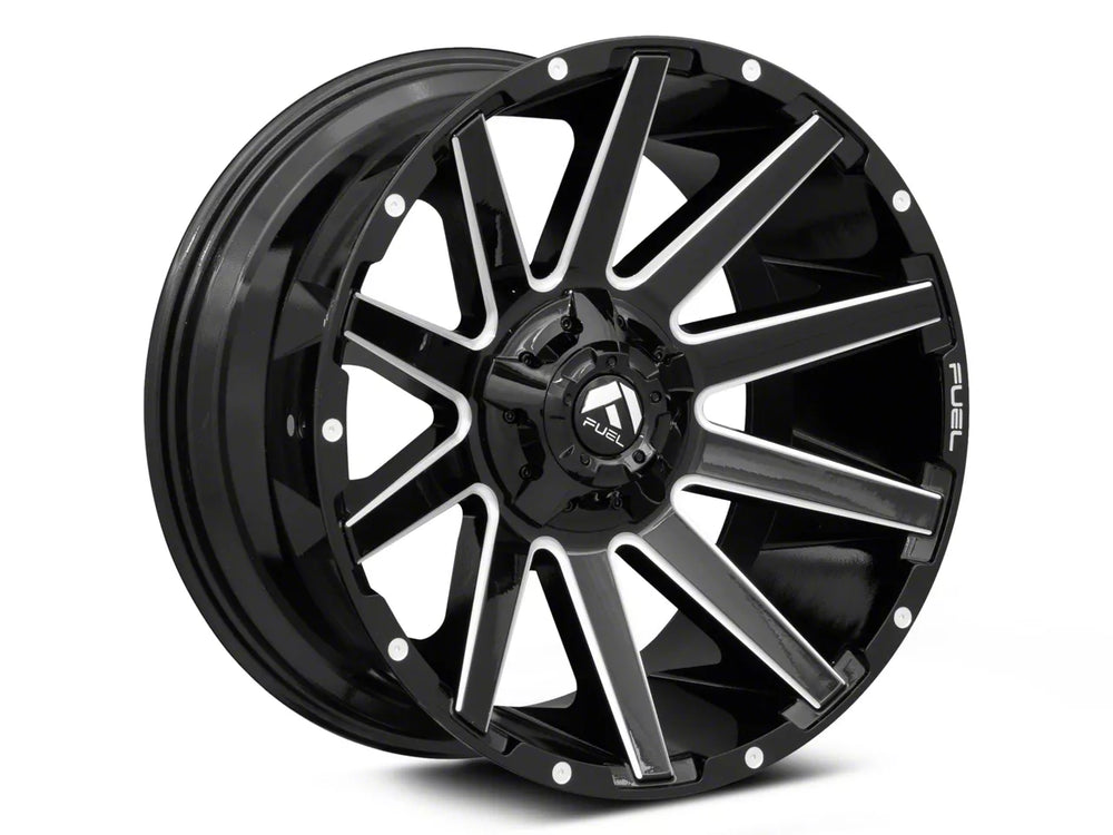 ~(60 lbs. 27X27X15)~ CONTRA 24x12 5x139.70/5x150.00 GLOSS BLACK MILLED (-44 mm)