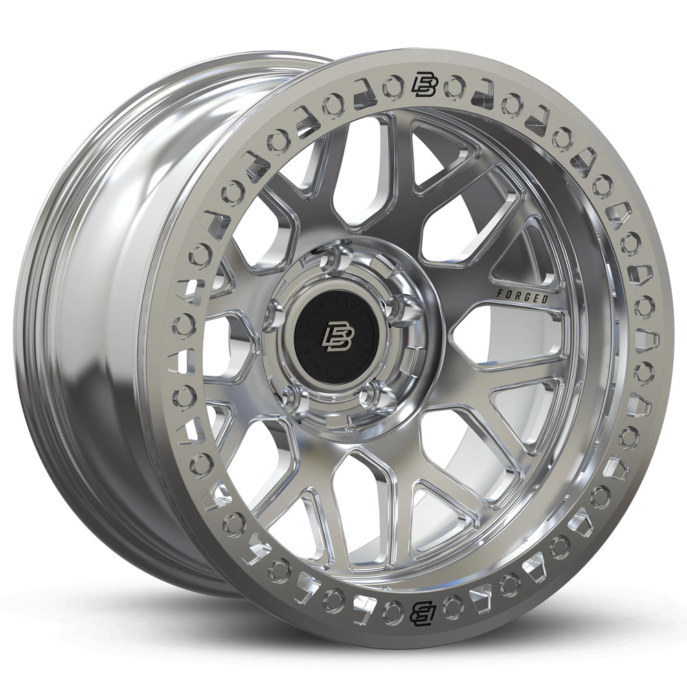 Baja Built Maverick 17x9 5x5 -25mm 4 Offset Matte Black Finish Matte Black Beadlock Ring For Jeep JK JL JT