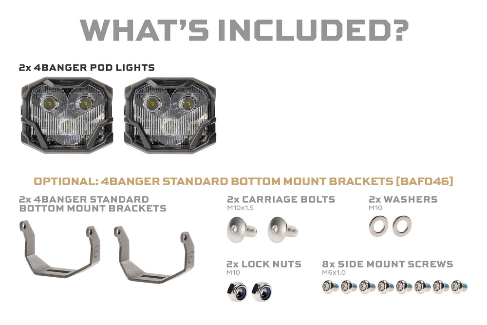 MORIMOTO 4BANGER DRIFT LIGHT KIT: 0