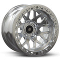 Baja Built Maverick 17x9 6x135 -0mm 5 Offset Matte Black Finish Matte Black Beadlock Ring For Raptor