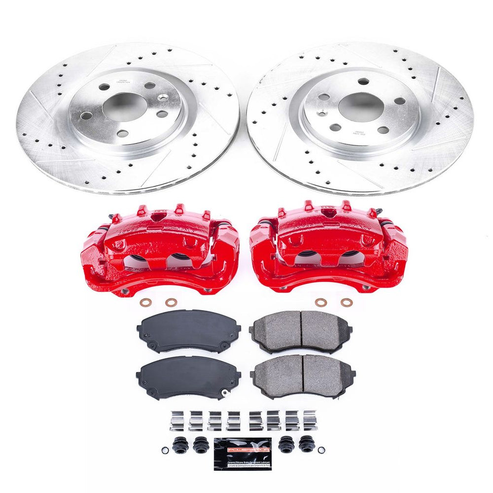 Power Stop 08-14 Cadillac CTS Front Z23 Evolution Sport Brake Kit w/Calipers