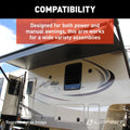 FLAT AWNING ARM ASBLY BLK