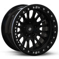 Baja Built Maverick 17x9 6X5.5 -3mm 4.9 Offset Glossy Black Finish Glossy Black Beadlock Ring For Toyota FJ