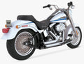 Vance & Hines 86-09 Harley-Davidson Softail Shortshots Chrome Exhaust