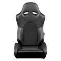Braum Advan Series Sport Seats - Black Leatherette (Red Stitching) - BRR2-BKRS