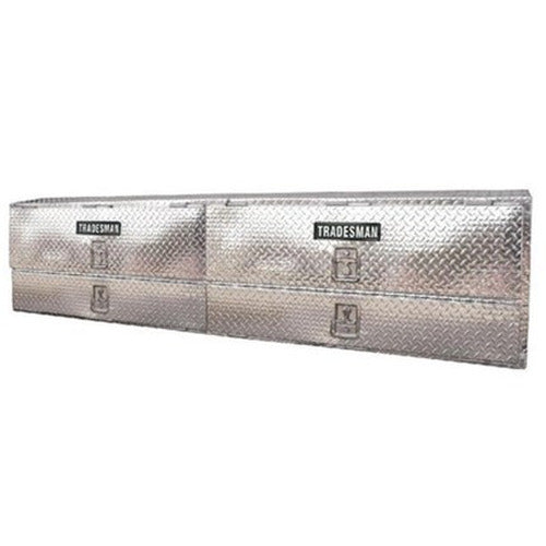 Tradesman Aluminum Professional Rail Top Mount L-Wing Box (72in.) - Brite