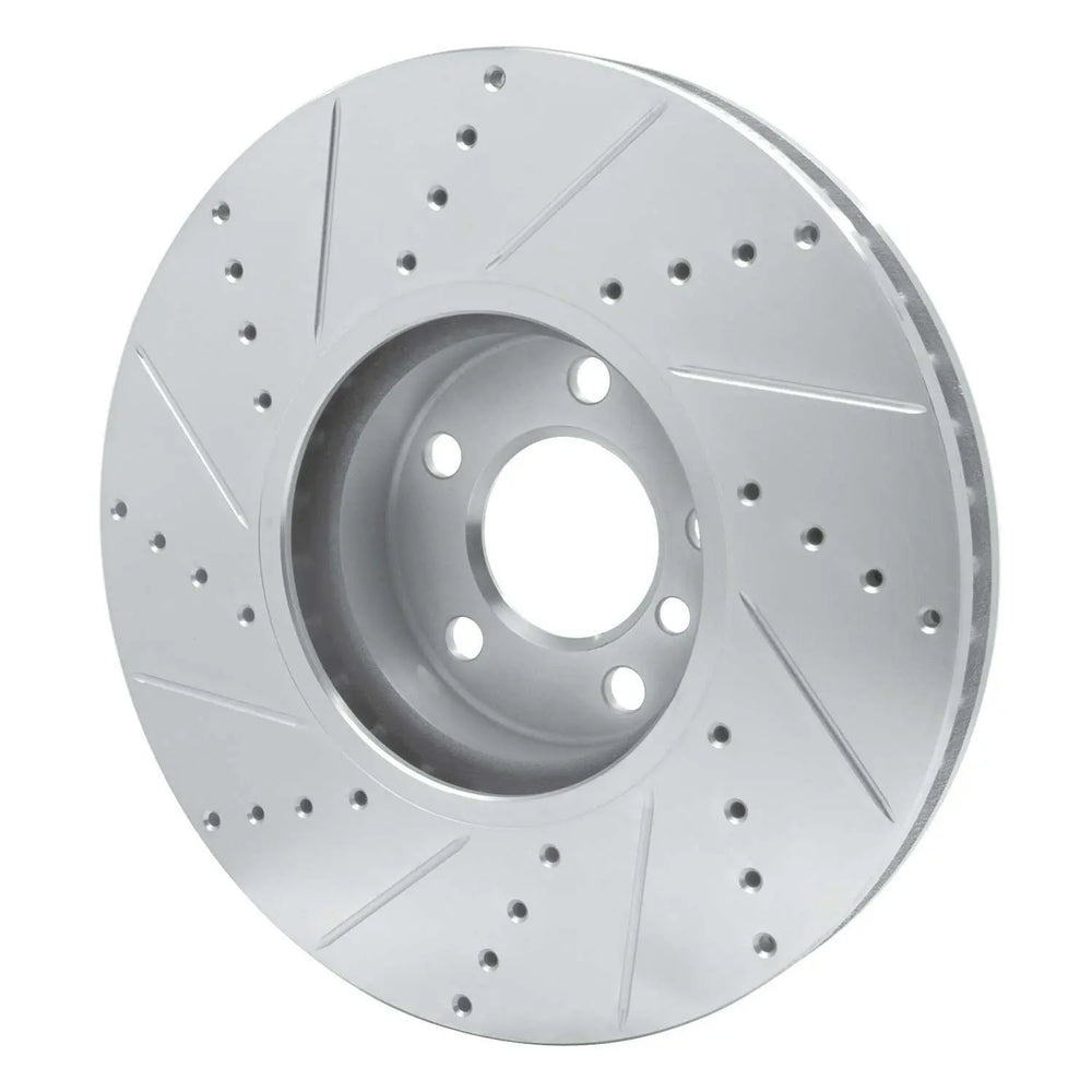 R1 11-18 BMW 650i xDrive Gran Coupe Front & Rear Drill/Slot Black Rotors w/Ceramic Pads