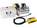 BUYERS 4WAY DC POWER UNITELECTRIC CONTROLS HORIZONTAL 1.5 GALLON POLY RESERVOIR