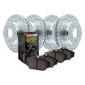 Sport Axle Pack; Drill/Slot Frt & RR