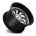 ~(52 lbs. 23X23X13)~ TRITON 20x10 8x165.10 CHROME PLATED GLOSS BLACK LIP (-19 mm)
