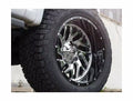 ~(52 lbs. 23X23X13)~ TRITON 20x10 8x165.10 CHROME PLATED GLOSS BLACK LIP (-19 mm)