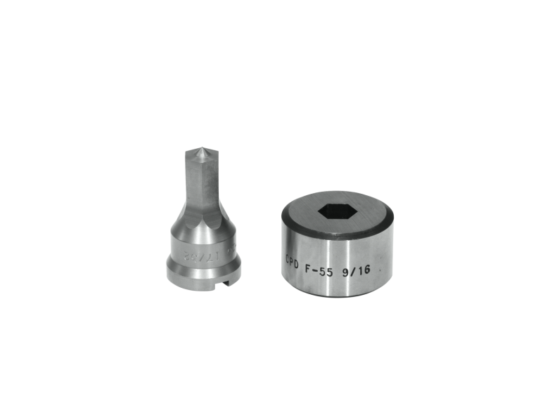 17/32' HEX PUNCH & DIE SET WITH KEY