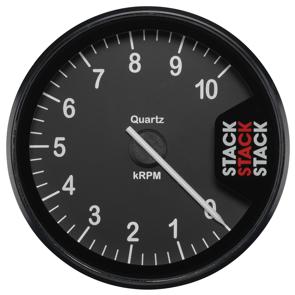 ~(1.6 lbs. 7X6X4)~ TACHOMETER CLASSIC 80MM BLACK 0-10K RPM