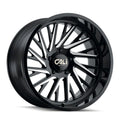 CALI OFF-ROAD PURGE 9114 GLOSS BLACK MILLED 24X14 6-139.7 -76MM 106MM