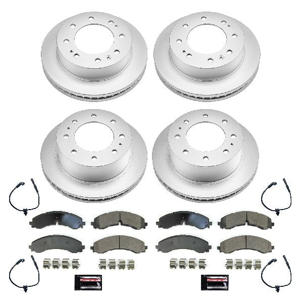 Power Stop 2020 GMC Sierra 2500 HD Front & Rear Z17 Coated Brake Kit