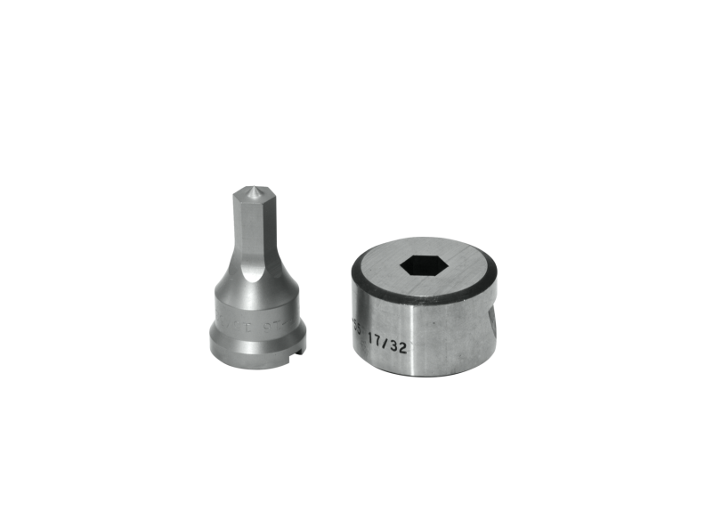 15/32' HEX PUNCH & DIE SET WITH KEY