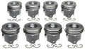 Mahle OE 10-16 GM 6.6L Turbo Diesel Piston Set (Set of 8)