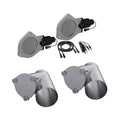 DUAL 4.00 INCH QTP ELECTRIC EXHAUST CUTOUT COMBO KIT