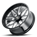 INVADER DUALLY (9115D) GLOSS BLACK/MILLED SPOKES