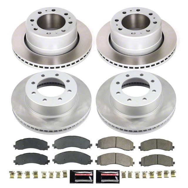 Power Stop 19-22 Ram 2500 Front and Rear Semi-Coated Rotor Kit