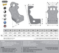 Momo Lesmo One XL Seats (FIA 8855-1999) - Black Hardshell