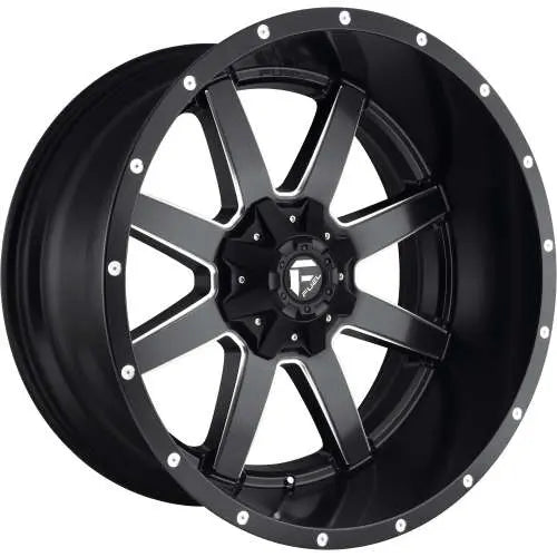 ~(58 lbs. 27X27X15)~ MAVERICK 24x12 5x139.70/5x150.00 MATTE BLACK MILLED (-44 mm)