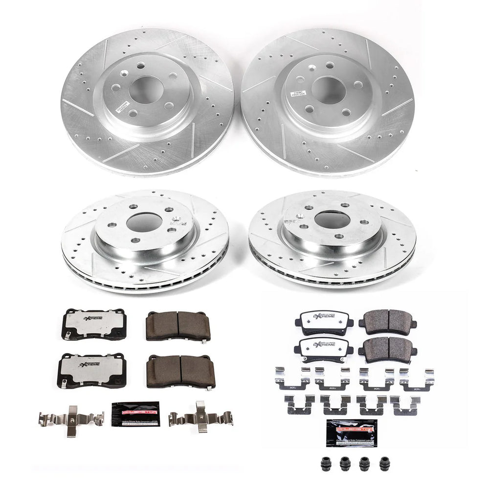 Power Stop 13-19 Cadillac XTS Front & Rear Z23 Evolution Brake Kit