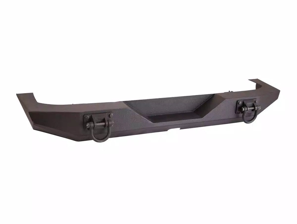 ~(108 lbs. 76X23X12)~ XHD Bumper Rear Textured Black 07-18 Jeep Wrangler JK