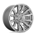 ~(59 lbs. 23X23X11)~ BLITZ PLATINUM 20x8.25 8x165.10 BRUSHED GUN METAL TINTED CLEAR (13 mm)