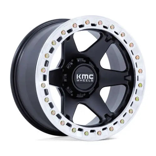 KM238 17X9 BLANK S-BLK MACH -38MM