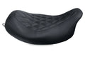 Mustang 04-21 Harley Sportster 4.5 Wide Touring Solo Seat w/Driver Backrest - Black