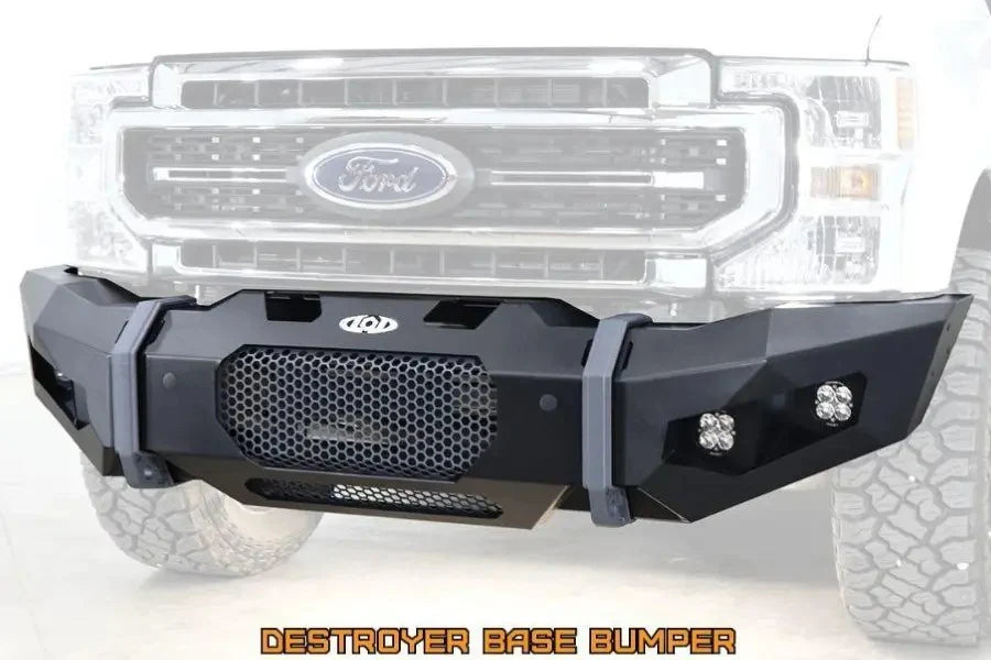2021+ Bronco Black Ops Base Front Bumper (Center Section Mounts) (Black Powder Coated)