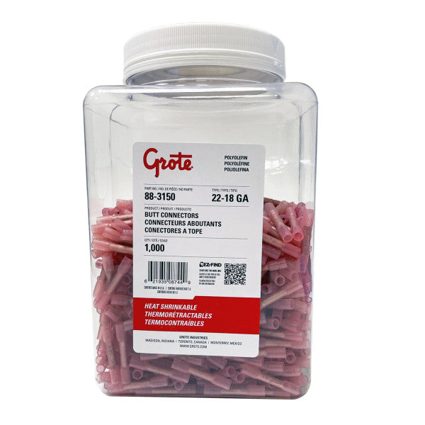 HEAT SHRINK BUTT 22-18 GA PK 1000