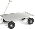 CLASSICALL PURPOSE LARGE DECK ALUMINUM PULL WAGON