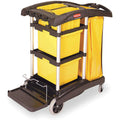 HIGHCAPACITY JANITORAL CLEANING CART WITH BINS