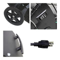 42IN 2 FAN SPEEDS DRUM FAN IN BLACK WITH WHEELS