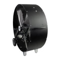 42IN 2 FAN SPEEDS DRUM FAN IN BLACK WITH WHEELS