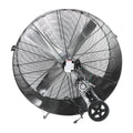 42IN 2 FAN SPEEDS DRUM FAN IN BLACK WITH WHEELS
