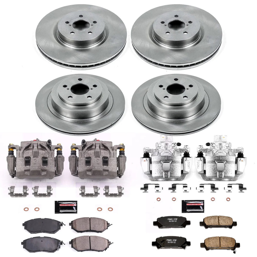 Power Stop 05-09 Subaru Legacy Autospecialty Kit w/ Calipers - Front and Rear