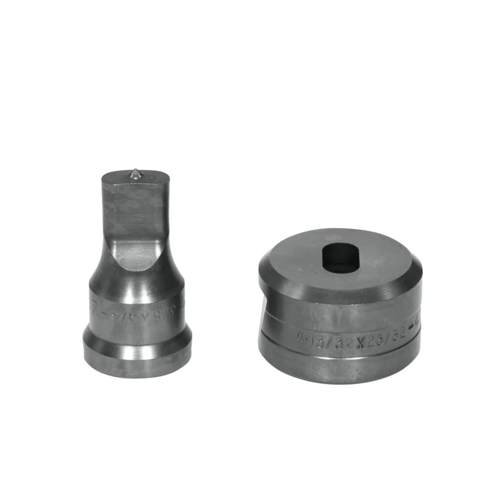 3/8X3/4 OBLONG PUNCH & DIE SET WITH