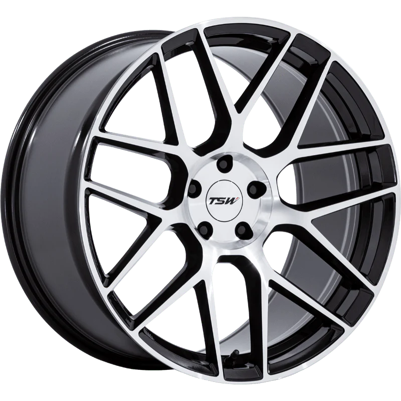 TSW TW002 22X9 5X115 G-BLK-MCH 15MM - TW002BD22901515